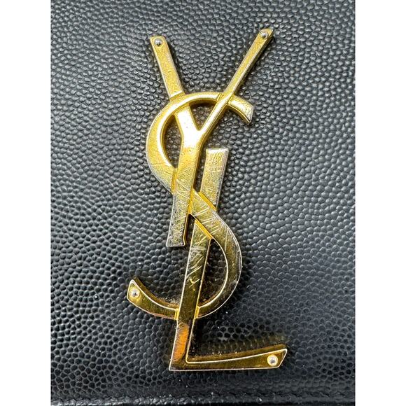 Saint Laurent YSL Kate Black Shoulder Bag Small Grain de Poudre Leather - Picture 3 of 12